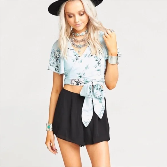 Show Me Your Mumu Wilson Wrap Crop Top - Picture 2 of 3